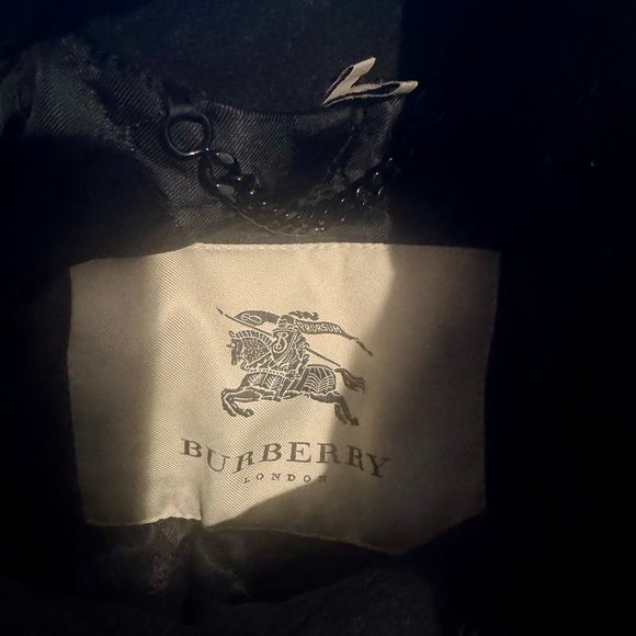 Burberry London wool black coat size 4 - Picture 3 of 8